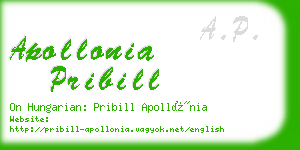 apollonia pribill business card